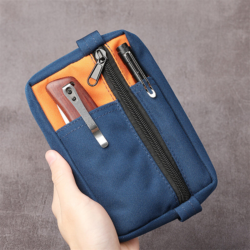 Kantong EDC Taktis Mini, dompet koin taktis untuk berkemah, mendaki, portabel, luar ruangan, tas penyimpanan alat EDC