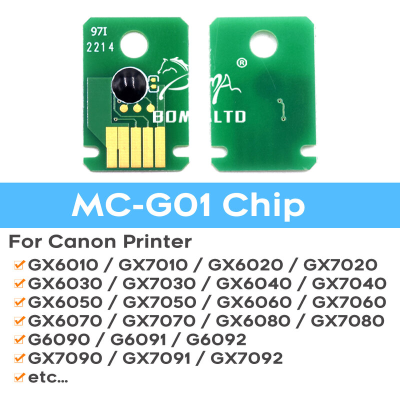 MC-G01 MC G01 유지 보수 상자 칩 MAXIFY GX6010 GX7010 GX6020 GX7020 GX6030 GX7030 GX6040 MAXIFY GX7040 GX6050 GX7050