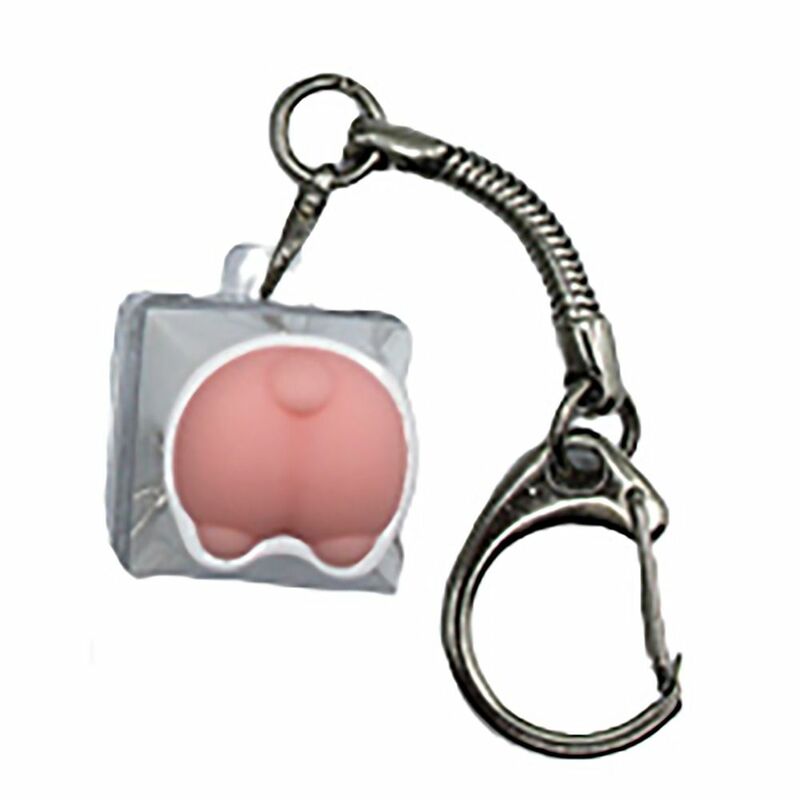 Fidget Sensorial Stress Relief Keychain, Teclado divertido, Clicker com luz LED, Ansiedade Descompressão Keychain