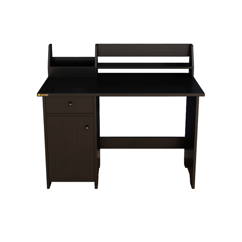 Computer tisch mit Stall und Schubladen, Holz Home Office Schreibtisch Executive Schreibtische mit Regal Schreibtisch Schreibtisch mit Akten schublade