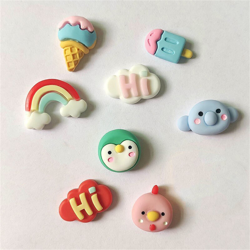 Cartoon three-dimensional resin stickers DIY water cup creative stickers personalized plastic cup  thermos cup accessories