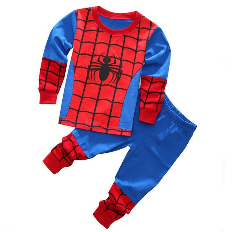 男の子のためのスーパーヒーローコスチューム,Tシャツとショートパンツ,幼児のためのスパイダーマンコスプレスーツ