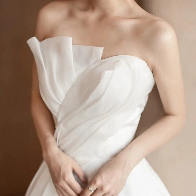 Robe de mariée transparente sexy sur l'épaule pour femme, robe de soirée de bal, robe de soirée, princesse été longue Traf