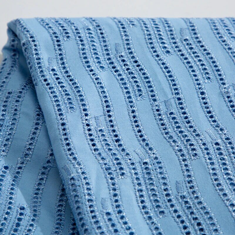 Tela de encaje de algodón para hombre y mujer, tejido nigeriano de gasa Suiza africana para coser vestidos, 2024 yardas, Dubai LaceTY3815, 2,5