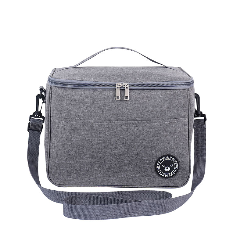 Portable Lunch Bag Food Thermal Box Durable Waterproof Office Cooler Lunchbox with Shoulder Strap Picnic Bag for Couples Unisex