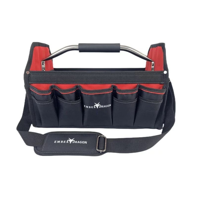 16 Inches Portable Oxford Tool Bag Reinforced Tools Bags Professional Multi-Layer Carpenter Carrier Tools Storing Hardware Store
