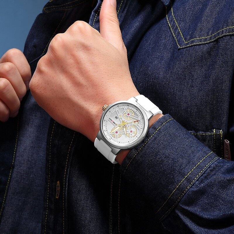 Casual Watch for Men reloj hombre Quartz Wristwatches Chronograph Sports Wristwatches Waterproof Luminous Calendar Men Clock