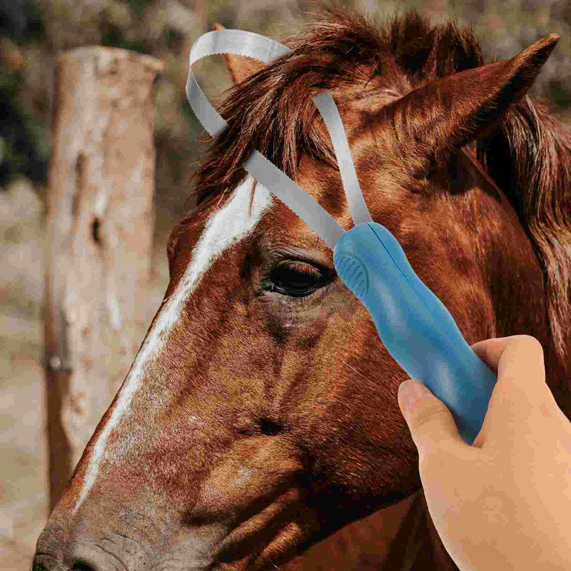 Cepillo de caballo para eliminar el pelo de perro, hoja de picazón, raspador de aseo de Pvc, cepillo dentado de acero inoxidable