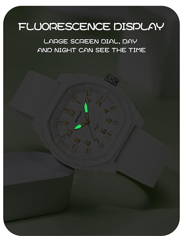 Sanda 3236 Relógio de quartzo digital simples, popular relógio de estudante e infantil, elegante e versátil, relógio eletrônico impermeável