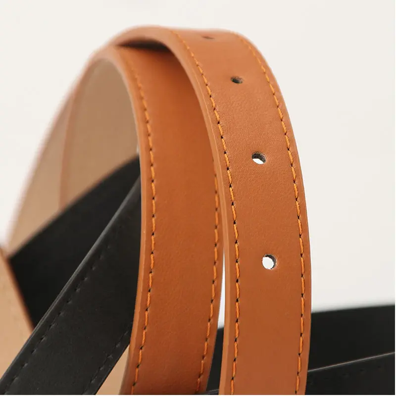 Cinturones de cuero PU con hebilla de Metal para mujer, cinturón de alta calidad para vestido de niña, pantalones vaqueros, cinturones para dama, marca de diseñador de lujo, 2024