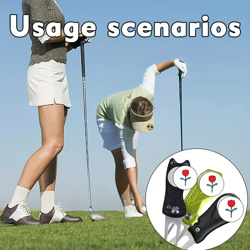 Лучший зажим для шапки-маркера, роза, магнитные маркеры для мяча для гольфа и стильные зажимы для шляпы улучшают ваши игровые навыки, зажим для кепки для гольфа в стиле аниме