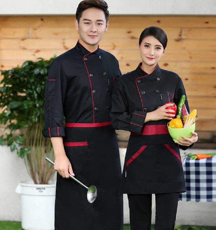 Unissex uniformes do chef do serviço de comida restaurante hotel atacado algodão chef jaqueta de manga curta uniforme do chef respirável workwear