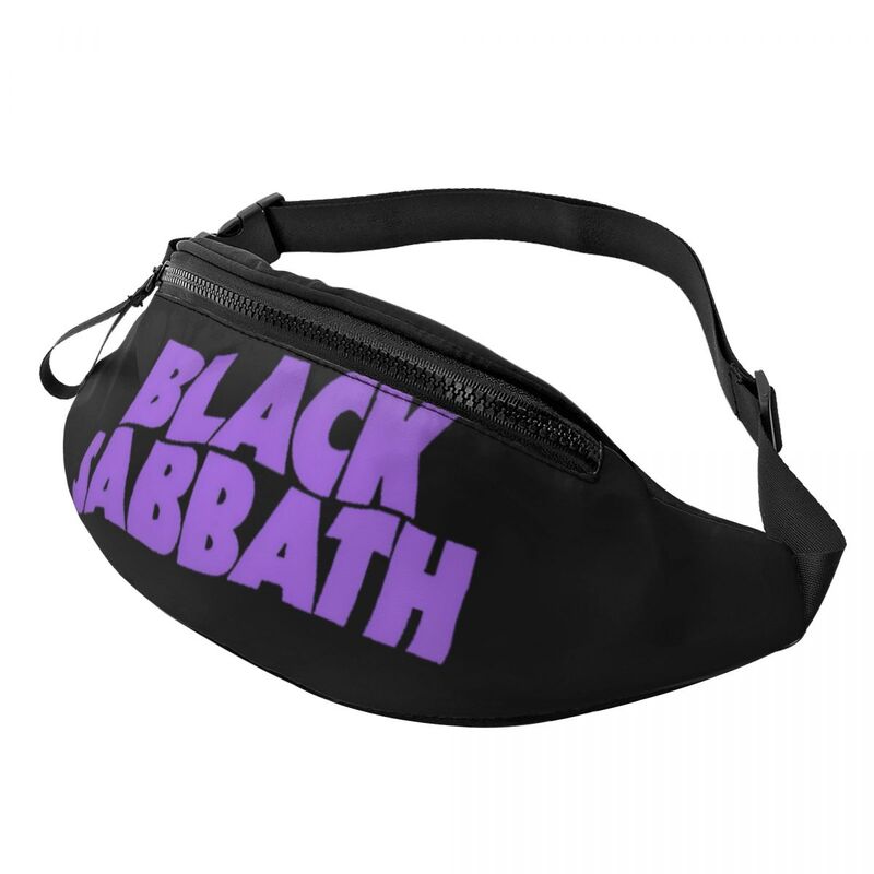 Sabbthe Music Chest Bag para homens e mulheres, Black Rock Belt Bag, Merchandise Fashion