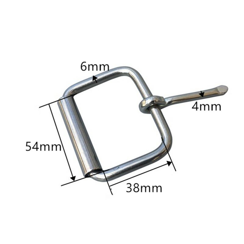 Stainless Steel Pin Buckle Bag Horse Saddle Accessories Woman Belt Roller Buckle 42mm