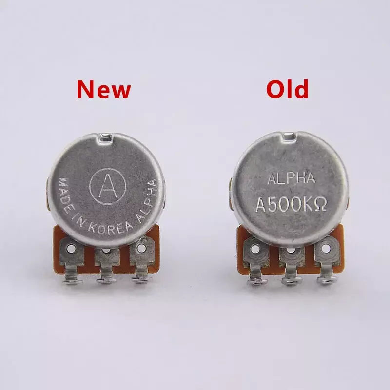 New -  Alpha Potentiometer(POT) For Electric Guitar/Bass  A250K/B250K/A500K/B500K 【Made in Korea】