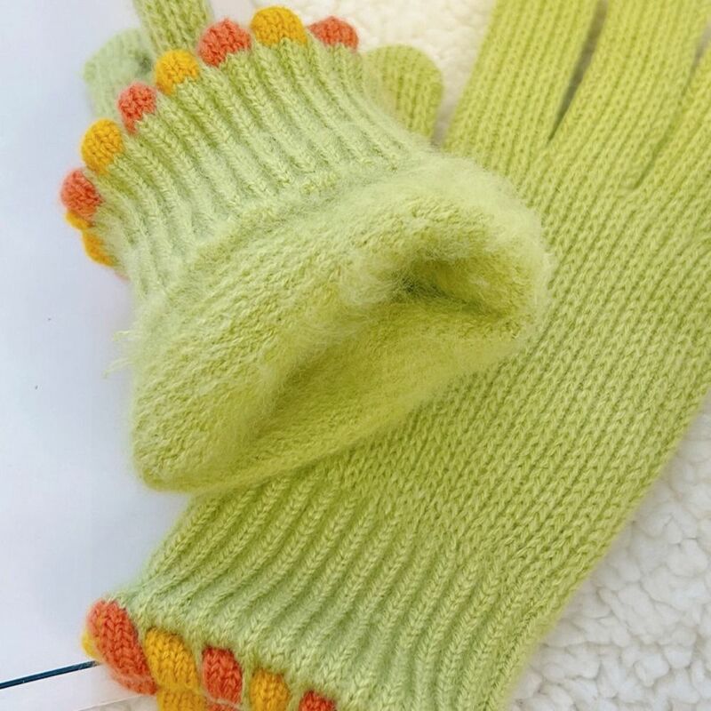 Touchscreen-Voll finger handschuhe in Voll farbe halten warm Ski handschuhe verdicken gestrickte Stretch handschuhe im Freien