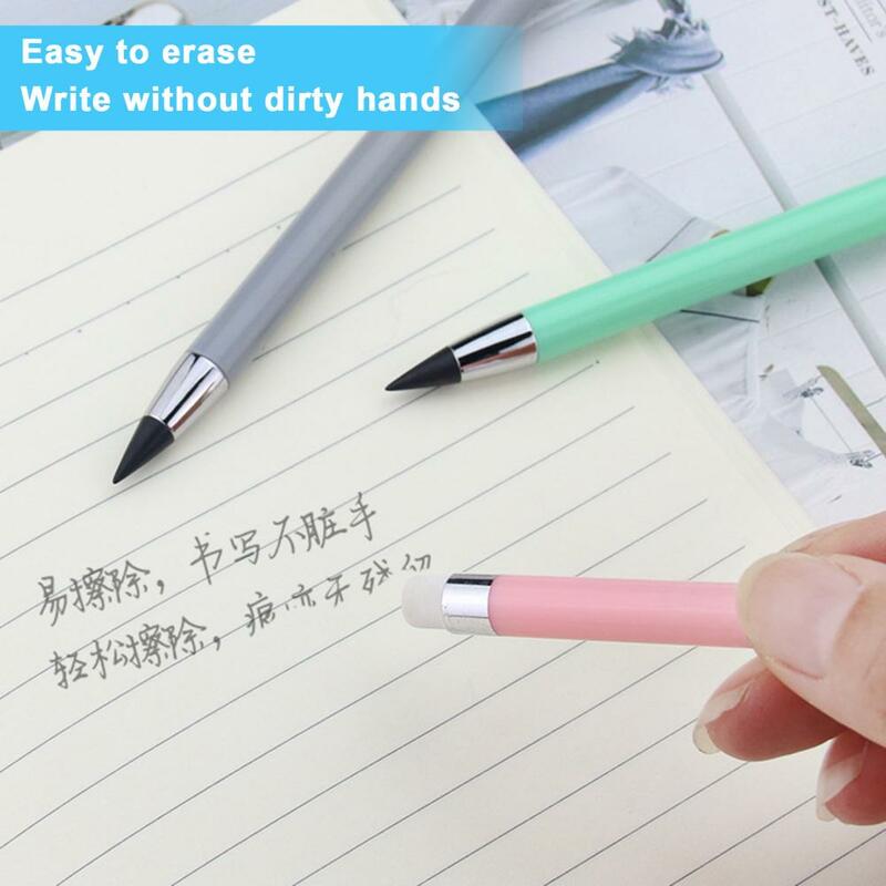 Lápis Inkless 7Pcs Durável Reutilizável Portátil Inkless Ilimitado Escrevendo Pen Material Escolar