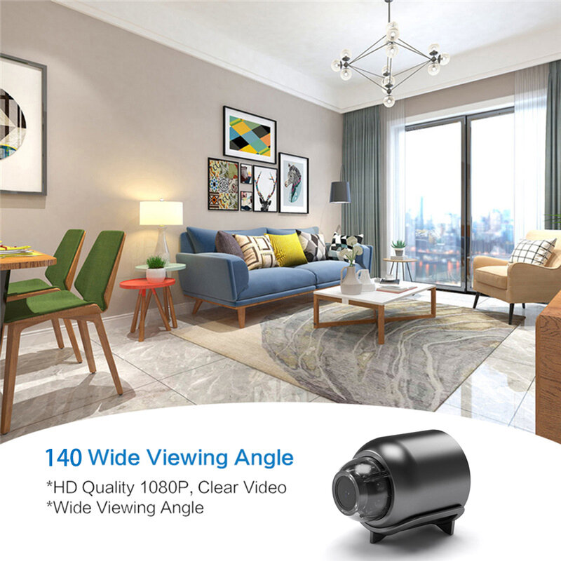 Мини-камера видеонаблюдения, 1080P HD, Wi-Fi