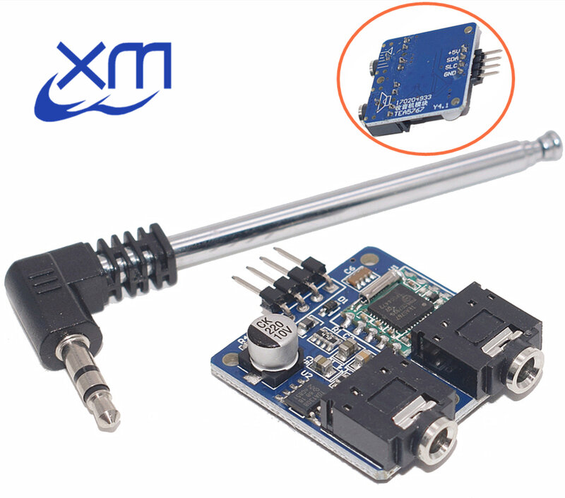 1PCS TEA5767 FM Stereo Radio Module for Arduino Radio 76-108MHZ With Free Cable Antenna In Stock