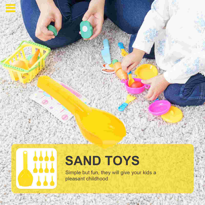 어린이용 플라스틱 성 모래 삽, 유아용 해변 장난감, 12 개