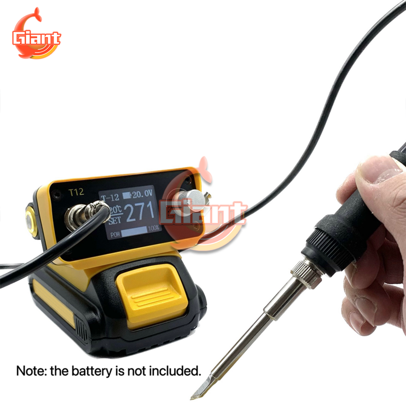 T12 Wireless Soldering Station Portable Lithium Battery Electric Soldering Iron Preheater Rework Station Soldering Repair Tools