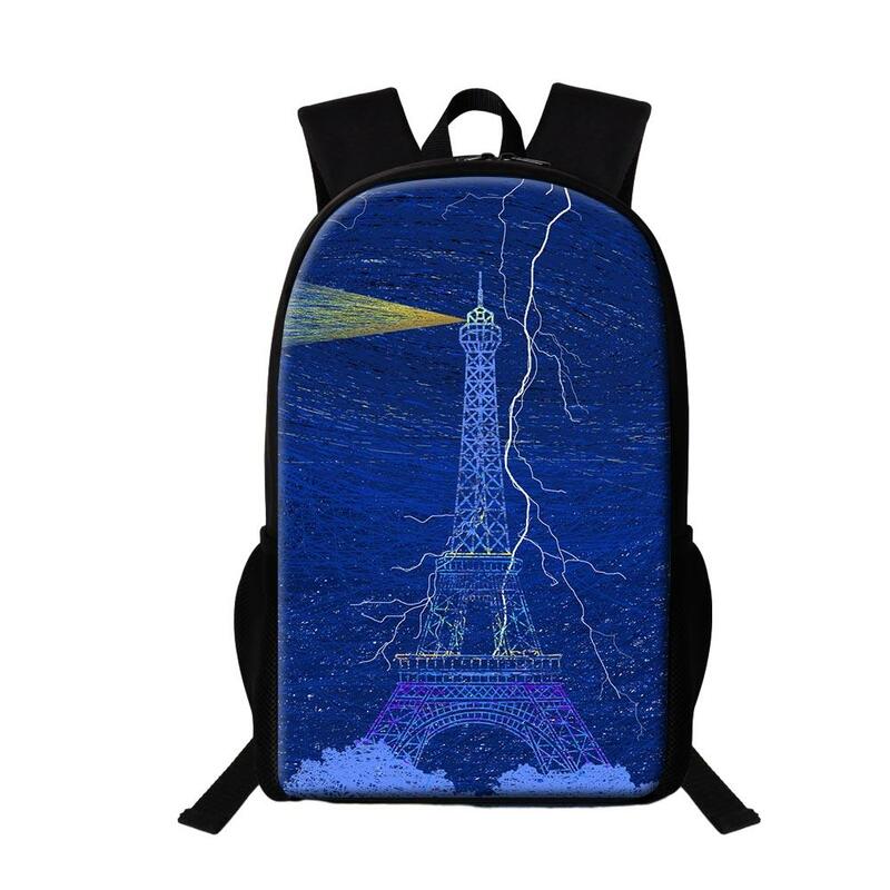 16 Inch School Backpack For Teenage Girls Colorful Oil Painting Sublimation Bookbag For Primary Student Multifunctional Backpack