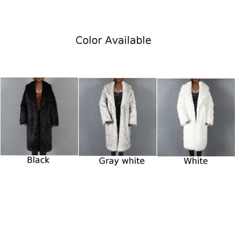 Abrigo de piel sintética para mujer, abrigo de manga larga, traje de Color sólido, ropa de invierno diaria