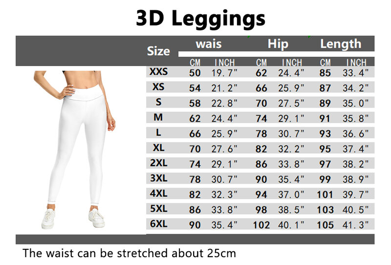 Legging moulant et élastique pour femmes, nouveau pantalon coloré, taille haute, imprimé 3D, 4XL
