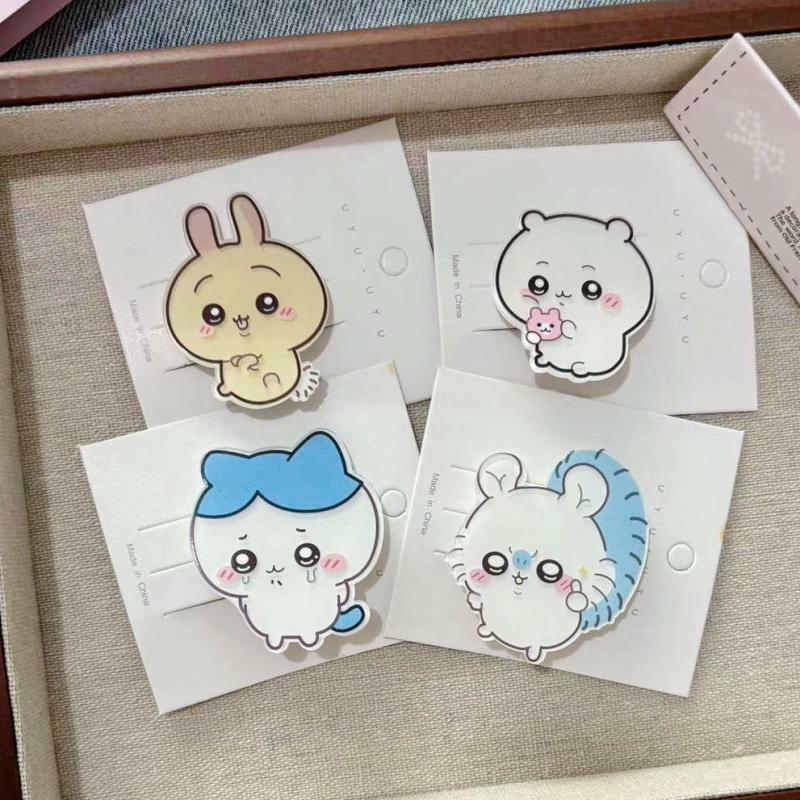 Pinza de pelo Kawaii Chiikawas para niña, accesorio para el cabello de estudiante de dibujos animados japoneses, pinza para el cabello delicada, regalo para niños