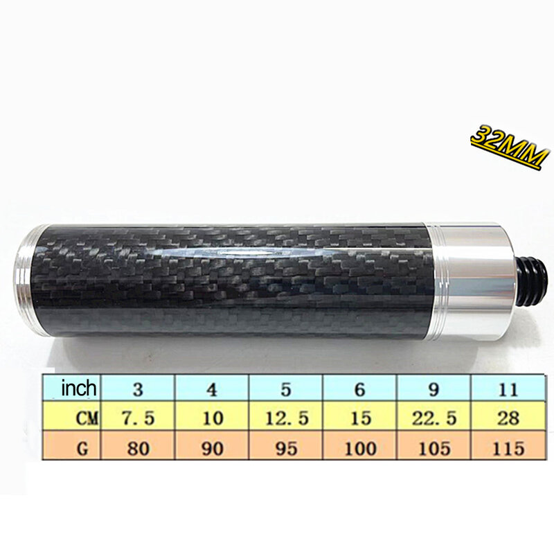 Tail Plug Pool Cue Extensions For Mezz Cue Pool 11inch 3/4/5/6/9/ Billiard Billiards Carbon Cue Extender Extensions Indoor Games