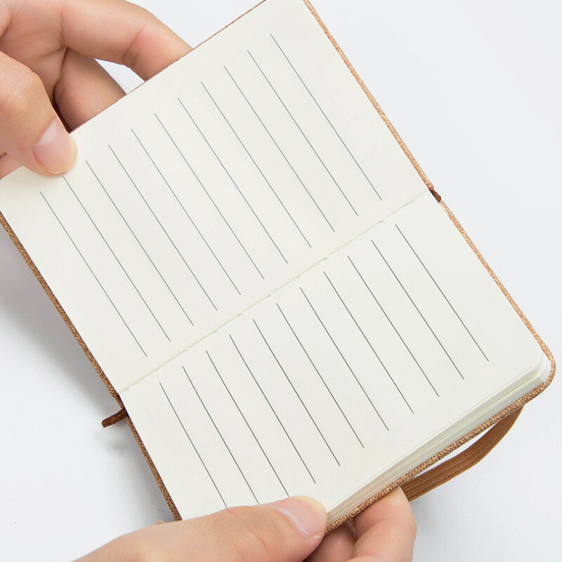 A7 tragbare kleine Mini-Notizblock mehrfarbige PU-Leder verdickt Seite Business Office Tasche Englisch Wortbuch Notizbuch