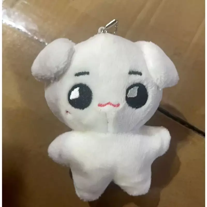 ตุ๊กตายัดนุ่นรูปเคป็อปไอดอล tyongya พวงกุญแจตุ๊กตาลูกสุนัขสีขาว