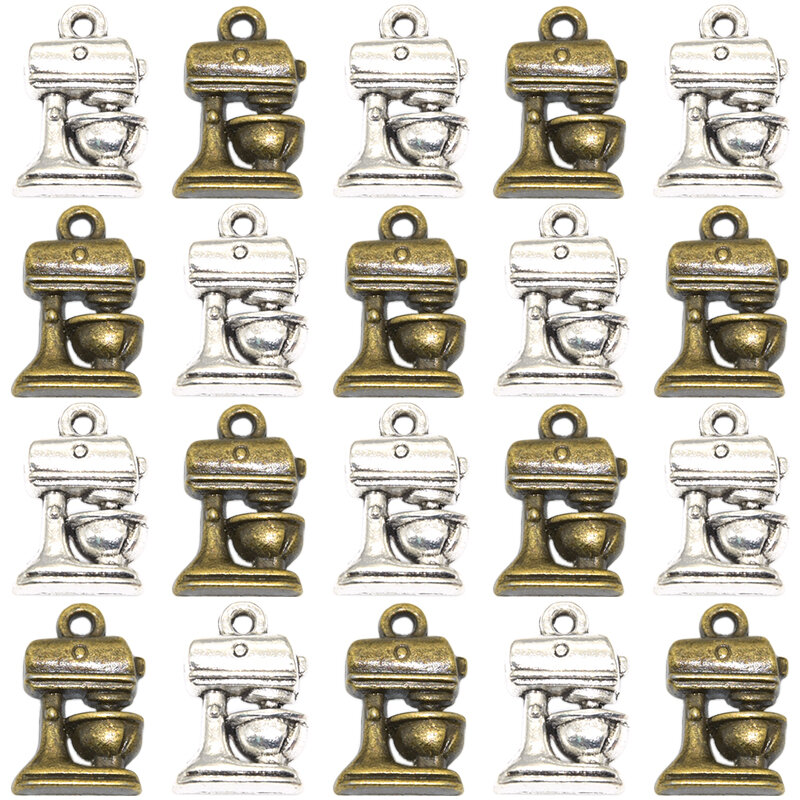 16 قطعة ماكينة القهوة لونين السحر سبيكة معدنية المعلقات ل أساور يدوية أقراط قلادة المفاتيح صنع المجوهرات الحرفية