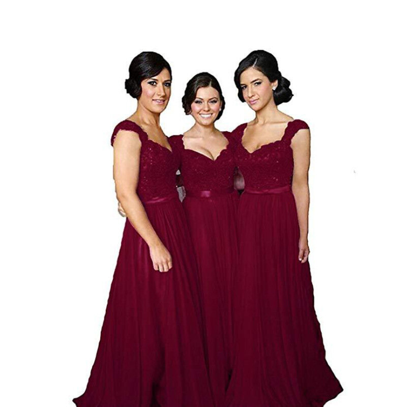Vestidos de dama de honor de color liso, MK1504-Gorgeous