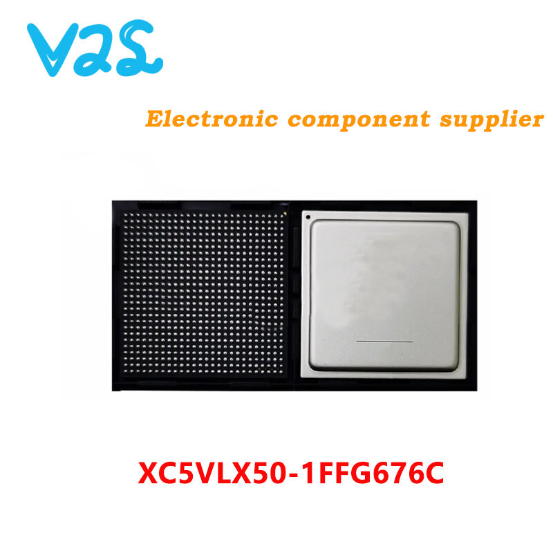 Chipset BGA IC, XC5VLX50-1FFG676C, 100% Novo