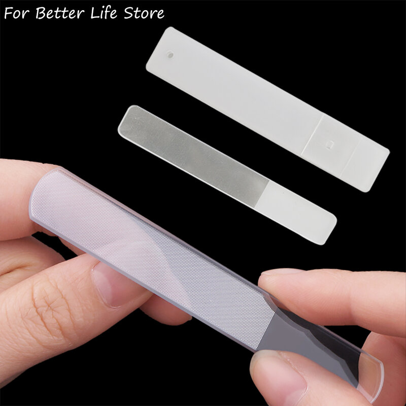 1 stück Set Professionelle Nano Glas Nagel Datei Transparent Schleifen Polieren Schleifen Maniküre Werkzeug Nicht Zerbrechlich Geruchlos