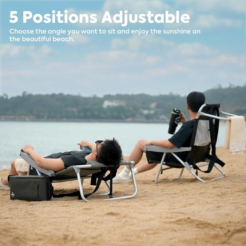Sedie da spiaggia per adulti sedie da campeggio pieghevoli per impieghi gravosi sedia da esterno piatta portatile per spiaggia campeggio prato capacità 350lb