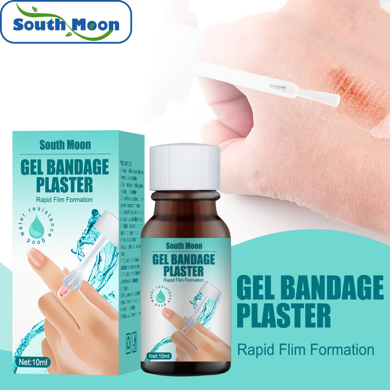 South Moon Liquid Band-Aid Waterproof Invisible Bandage Wound Fast Healing Dressing Gel Medical Hemostatic Patch Liquid 10ml