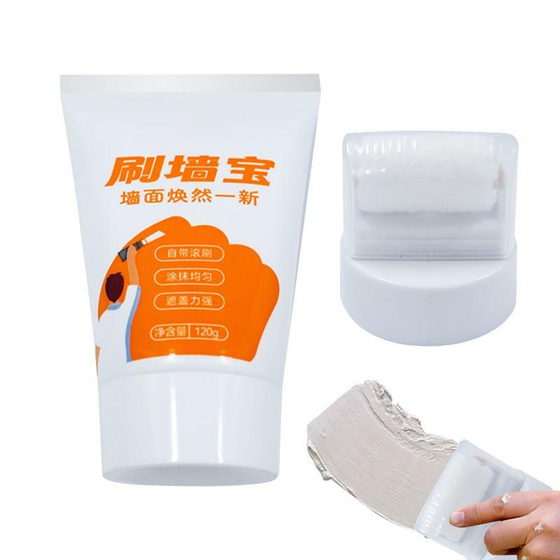 Small Rolling Brush Wall Latex Paint Wall Mending Agent Wall Repair Cream Wall Filling Paste White Renovation Spackle Stick