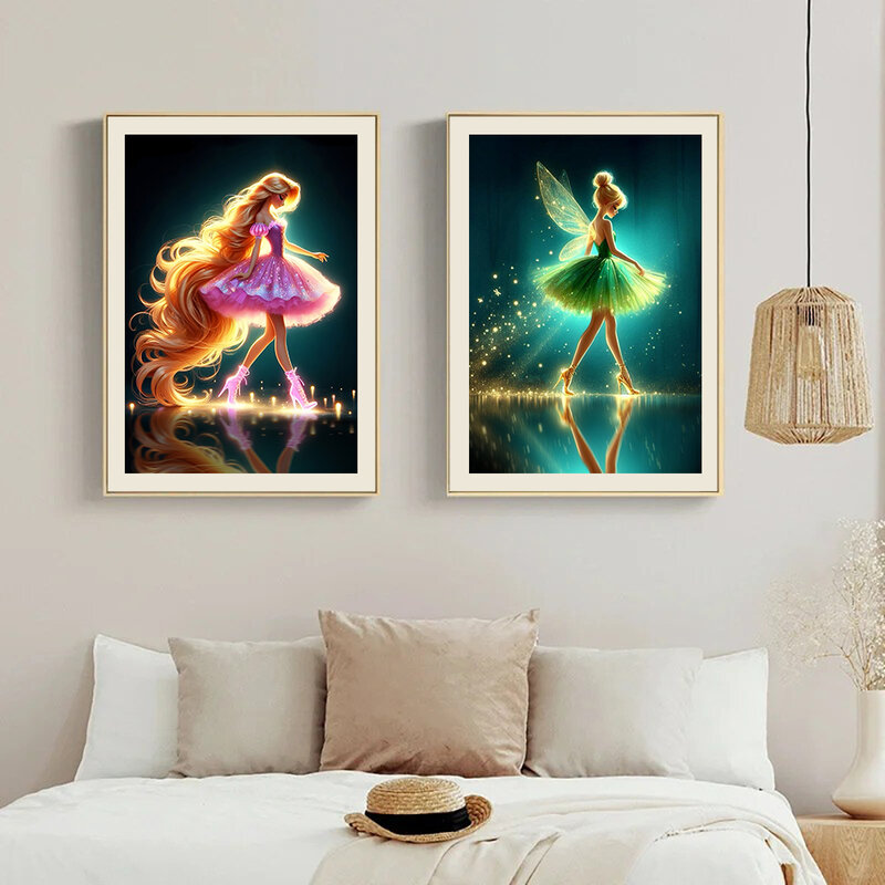 Pintura Disney-Princess Belle Diamond, Strass quadrado cheio, desenhos animados do mosaico, venda de bordados, decoração do quarto das crianças, novo, 2024