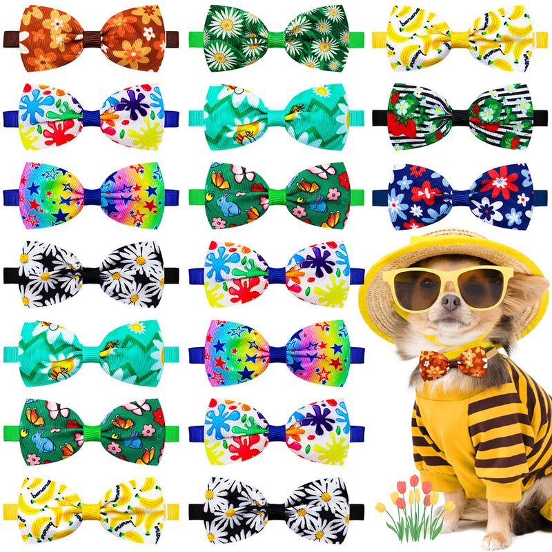 Bulk Summer Small Dog Bow Tie For Dogs Pets Grooming  Bows Dog Pet Bowties Collar Dog Grooming Products For Small Dogs