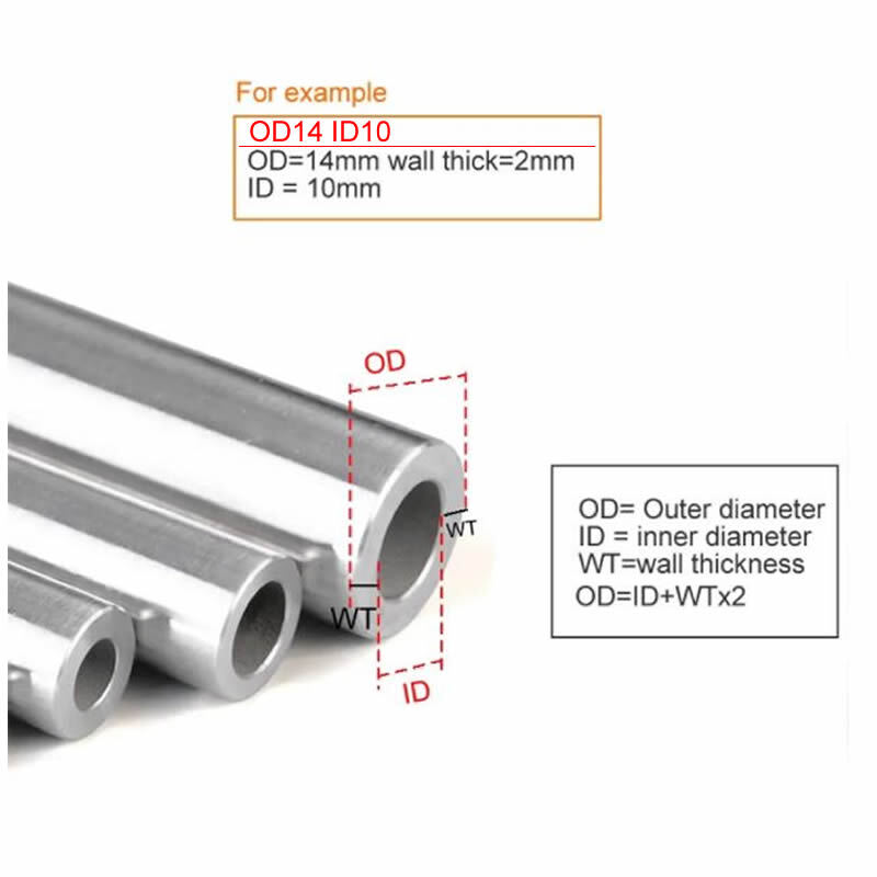 Tubo redondo oco do aço carbono, Diâmetro exterior do tubo, Corte para processo e soldagem