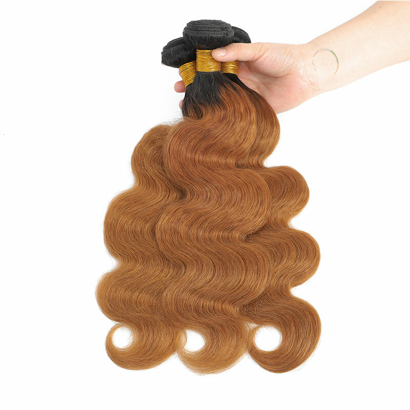 DreamDiana Ombre capelli umani fasci di onde crespi con chiusura Yaki Wave capelli brasiliani 3 fasci con chiusura in pizzo 4x4 capelli Remy