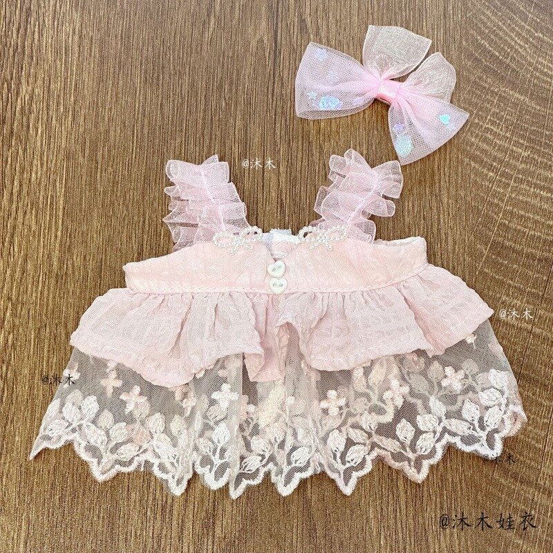 20cm Doll Clothes Lolita Maid Dress Up Outfit Stuffed Idol Dolls Toys Doll Accessories 20cm Dolls Changing Dressing Game Toys