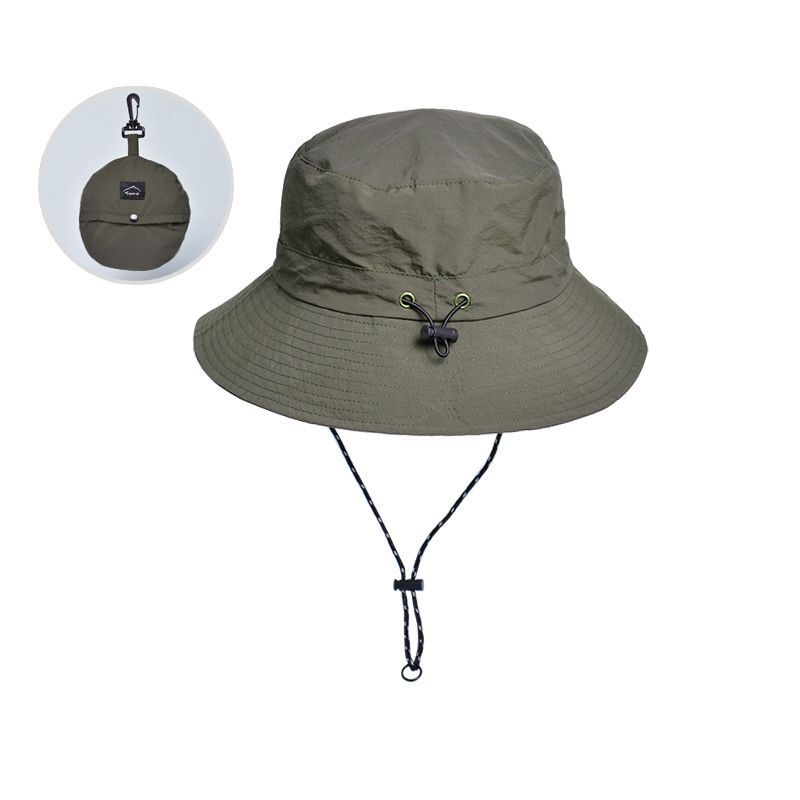 Foldingstorage sun hat para homem/mulher, à prova dwide água aba larga balde chapéu dobrável boonie chapéu para pesca caminhadas jardim safari praia