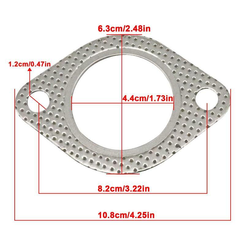 High Temperature Car Exhaust Flange Auto Exhaust Gasket Replacement Sealing Pad Reinforced Car Accessories Muffler Gasket