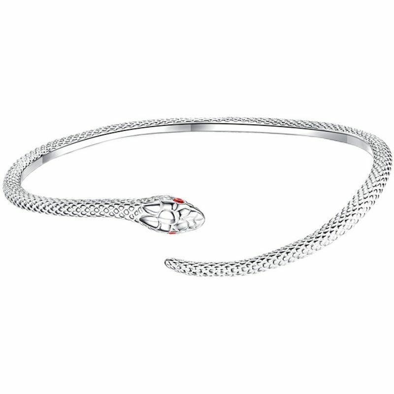 Vintage Fashion Personality Silver Color Snake Bracelet Unisex Open Bracelet Banquet Jewelry Accessories Gift