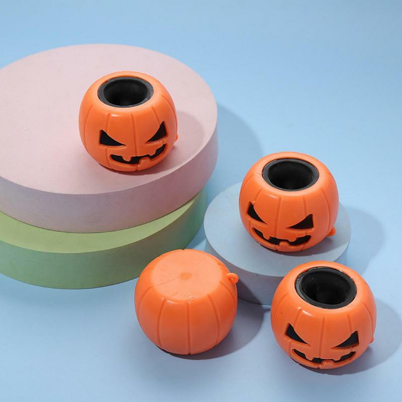 Mainan labu Halloween remas kepala labu meringankan stres Fidget mainan lembut aman halus Halloween Remas labu hantu mainan untuk