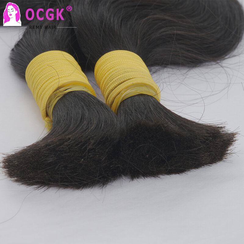 Falująca ludzka włosy hurtowo do splatania 100 g/sztuka wiązek włosów dla kobiety podkreśla naturalne dopinki włosów ludzkie włosy 14-28 Cal