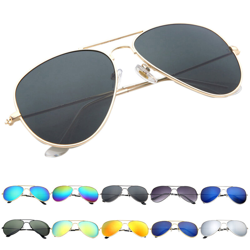 FOENIXSONG-Óculos de Sol Gradiente Redondo para Homens e Mulheres, Pilot Sunglasses, Fashion